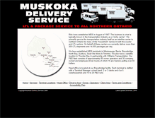 Tablet Screenshot of muskokadelivery.com